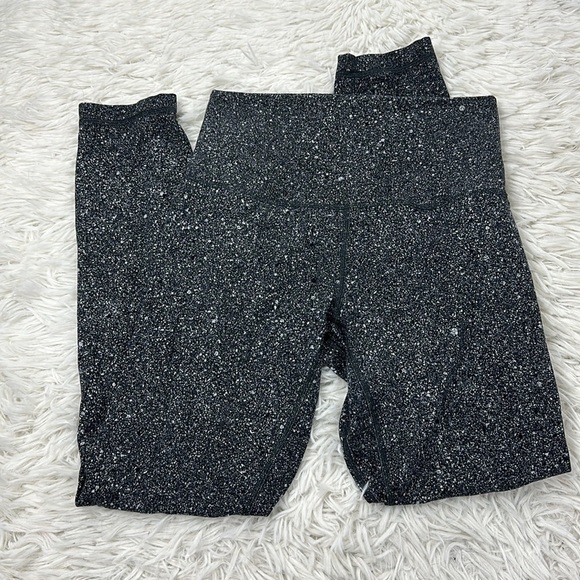 Lululemon Align Pant II (25") Luminesce Splatter Ice Grey Black - Picture 1 of 4